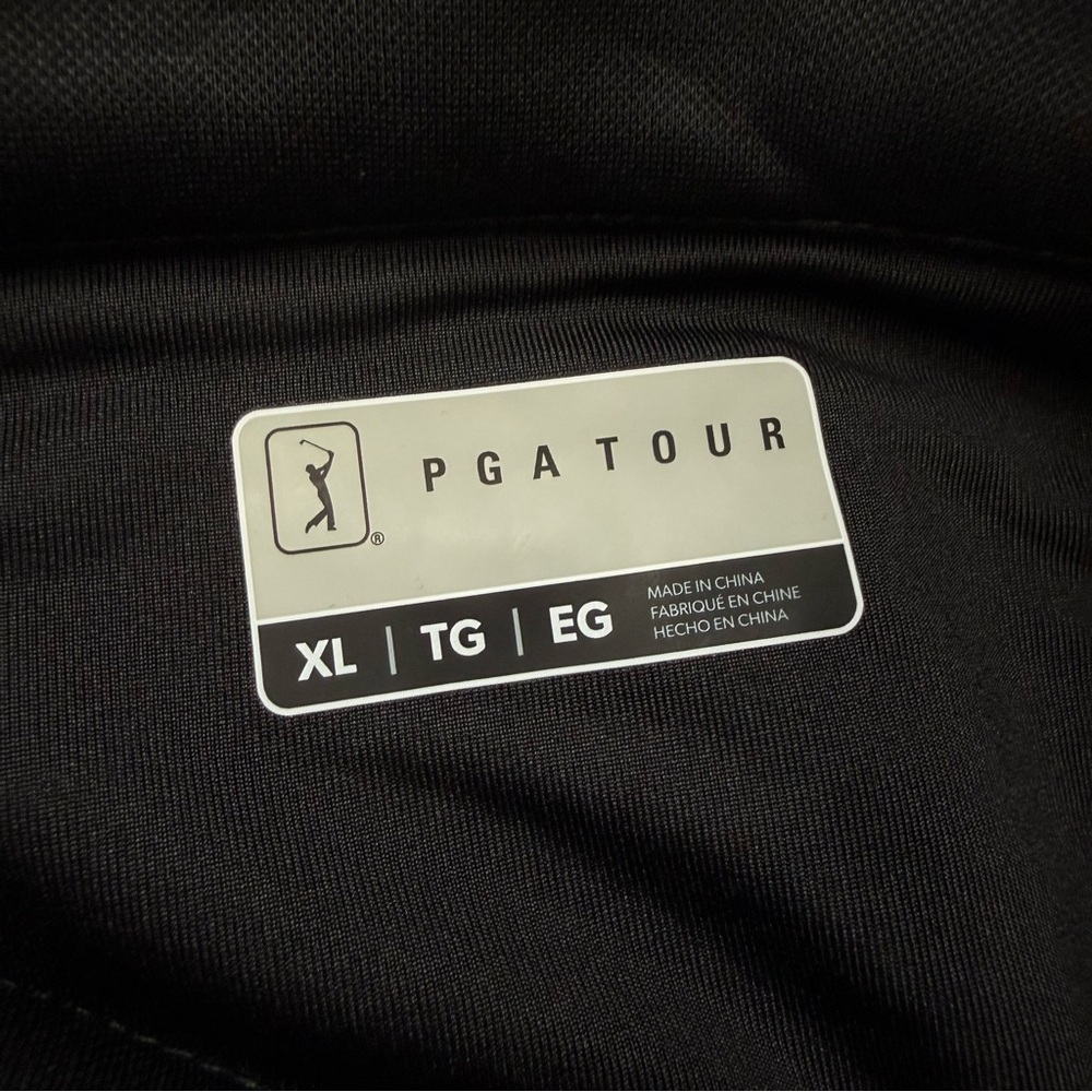 PGA Tour Pullover Quarter Zip Mens XL Green Black Thermal Long Sleeve NWT - Picture 6 of 13
